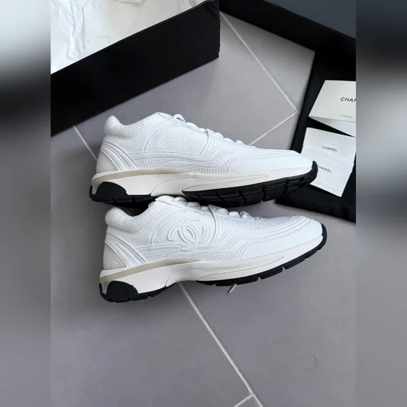 Chanel Runner White Sneakers - Picture 3 of 7